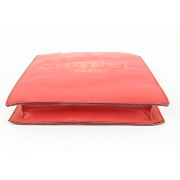 Chanel Red Holographic CC Logo Chain Tote Hologram Bag 4ck726a - Picture 9 of 12